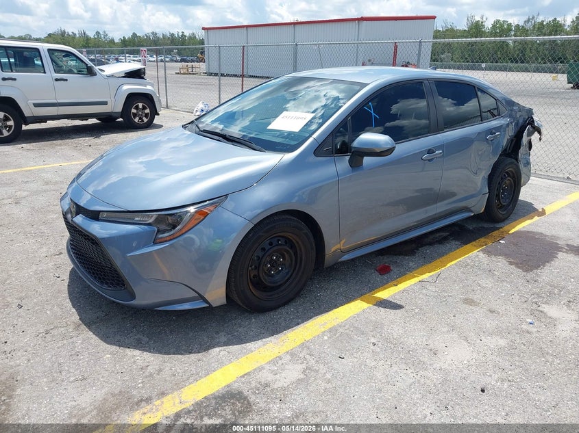 2022 Toyota Corolla VIN JTDEPMAE7NJ224189 IAAI salvage auction — LEFT REAR, Rebuildable (Florida), sold $3,900 on 2026-07-20 (photo 2)