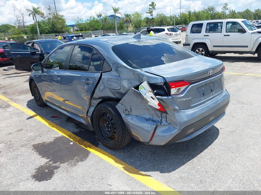 2022 Toyota Corolla VIN JTDEPMAE7NJ224189 IAAI salvage auction — LEFT REAR, Rebuildable (Florida), sold $3,900 on 2026-07-20 (photo 6)