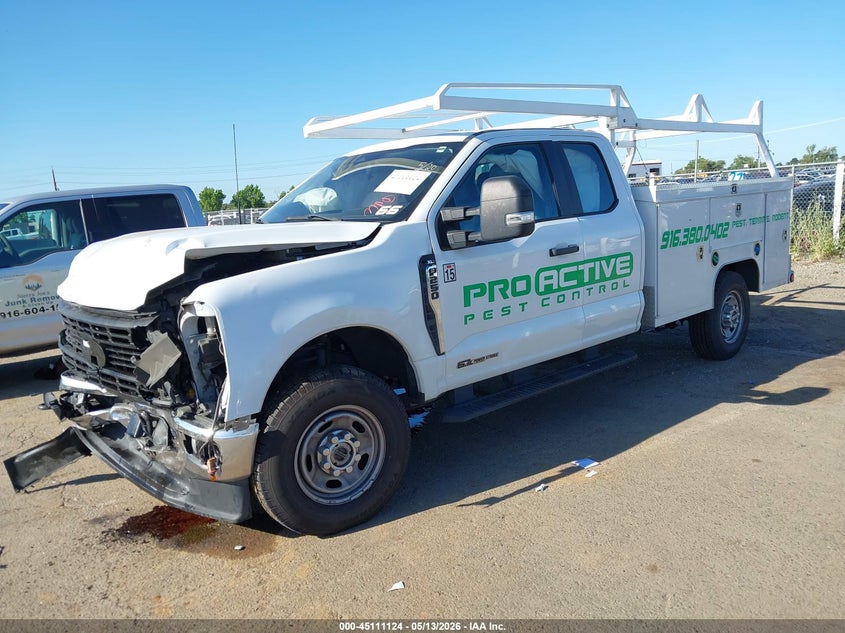 2023 Ford F250 VIN 1FT7X2BT7PEC28474 IAAI salvage auction — FRONT END, Wait Title, sold $9,450 on 2026-08-26 (photo 2)