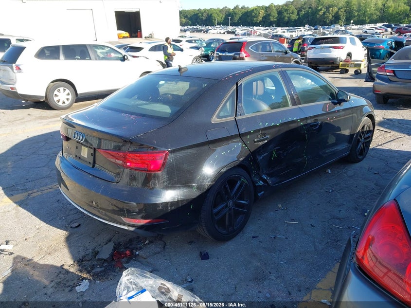 2018 Audi A3 VIN WAUAUGFF7J1023765 IAAI salvage auction — RIGHT SIDE, Salvage (Georgia), sold $2,200 on 2026-07-29 (photo 4)