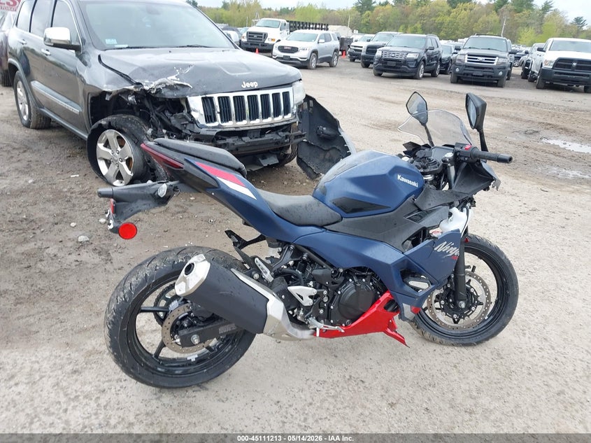 2026 Kawasaki Ninja VIN ML5EXGJ17TDA85429 IAAI salvage auction — FRONT END, Salvage (New Hampshire), sold $1,000 on 2026-09-19 (photo 4)