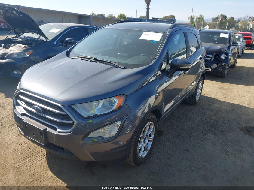 2019 Ford Ecosport VIN MAJ3S2GE1KC272357 IAAI salvage auction — VANDALISM, Salvage (California), sold $1,000 on 2026-07-22 (photo 2)