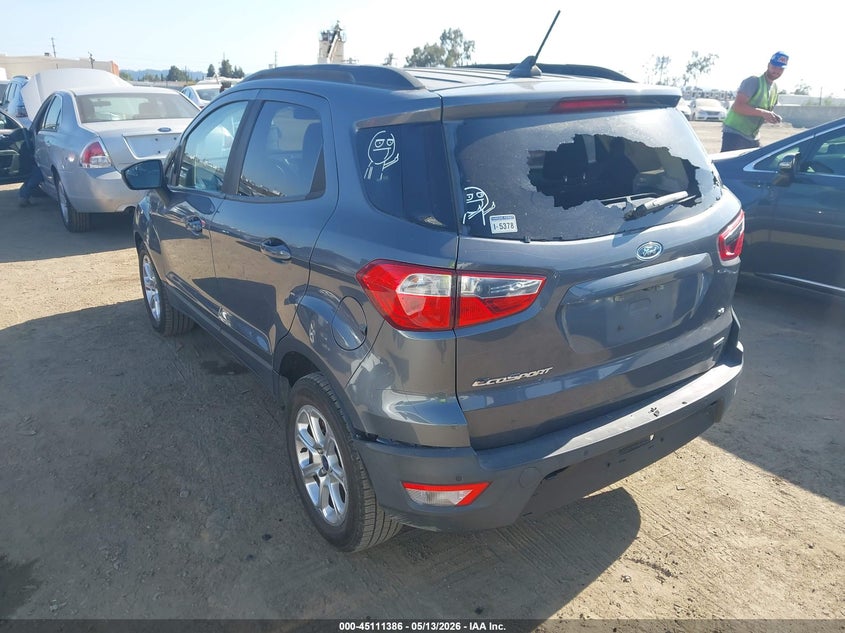 2019 Ford Ecosport VIN MAJ3S2GE1KC272357 IAAI salvage auction — VANDALISM, Salvage (California), sold $1,000 on 2026-07-22 (photo 3)
