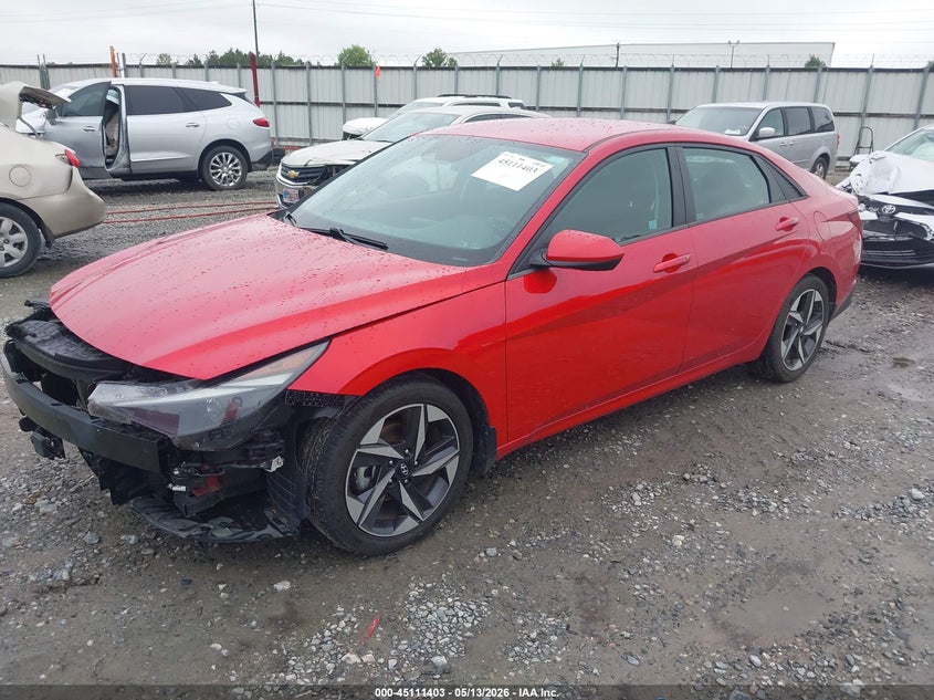 2023 Hyundai Elantra VIN 5NPLS4AG2PH113424 IAAI salvage auction — RIGHT FRONT, Salvage (Georgia), sold $4,500 on 2026-07-27 (photo 2)