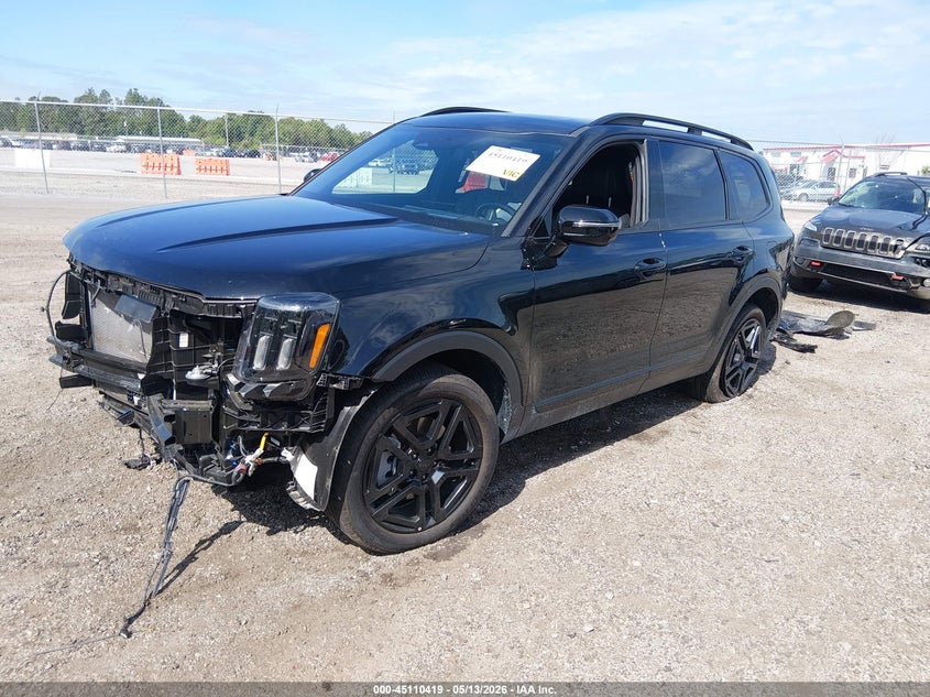 2025 Kia Telluride VIN 5XYP5DGC5SG666548 IAAI salvage auction — FRONT END, Clear (South Carolina), sold $14,200 on 2026-07-22 (photo 2)