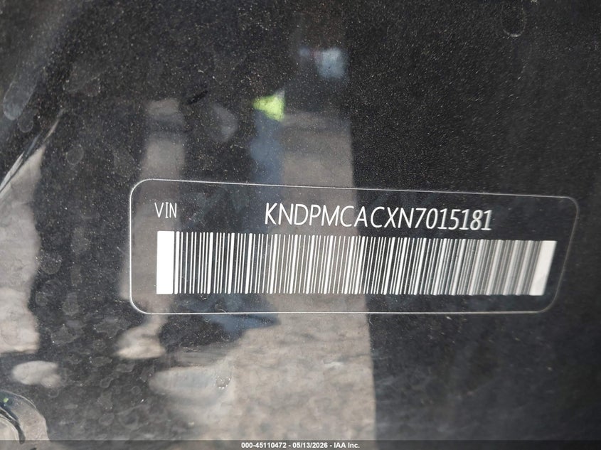 2022 Kia Sportage VIN KNDPMCACXN7015181 IAAI salvage auction — THEFT, Salvage (Minnesota), sold $4,150 on 2026-07-29 (photo 9)
