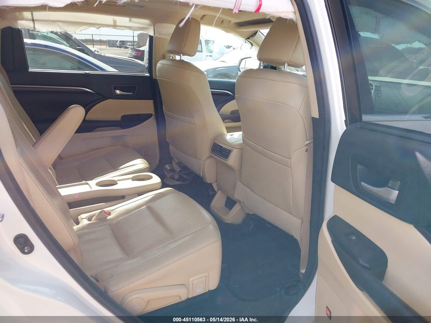 2016 Toyota Highlander VIN 5TDYKRFH1GS183186 IAAI salvage auction — FRONT END, Original (Texas), sold $6,400 on 2026-07-28 (photo 8)