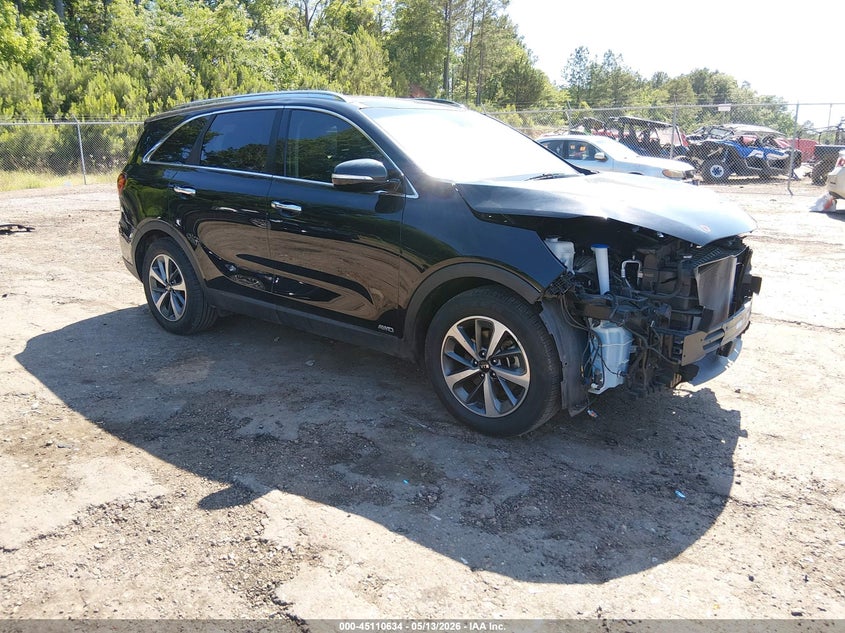 2019 Kia Sorento VIN 5XYPHDA54KG500684 IAAI salvage auction — FRONT END, Salvage (Mississippi), sold $3,350 on 2026-07-25 (photo 1)