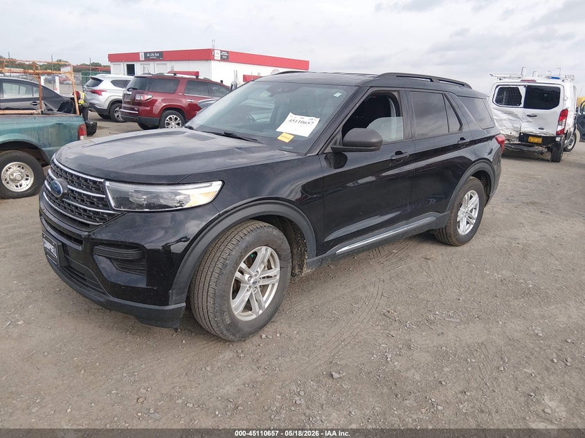 2022 Ford Explorer VIN 1FMSK7DH4NGA29393 IAAI salvage auction — HAIL, Salvage (Arkansas), sold $6,850 on 2026-07-09 (photo 2)