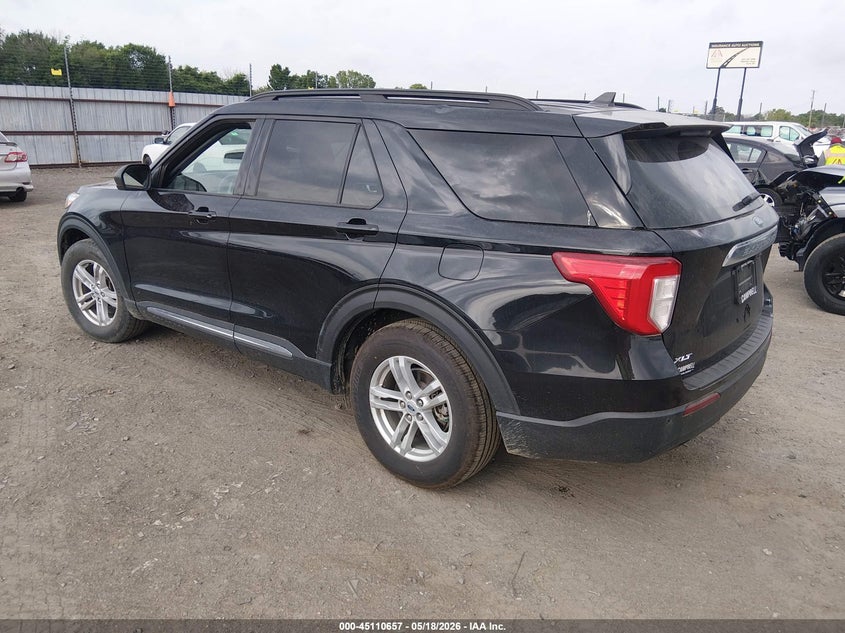 2022 Ford Explorer VIN 1FMSK7DH4NGA29393 IAAI salvage auction — HAIL, Salvage (Arkansas), sold $6,850 on 2026-07-09 (photo 3)