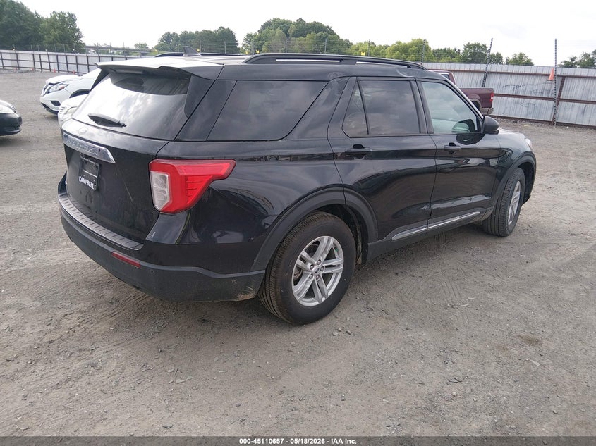 2022 Ford Explorer VIN 1FMSK7DH4NGA29393 IAAI salvage auction — HAIL, Salvage (Arkansas), sold $6,850 on 2026-07-09 (photo 4)