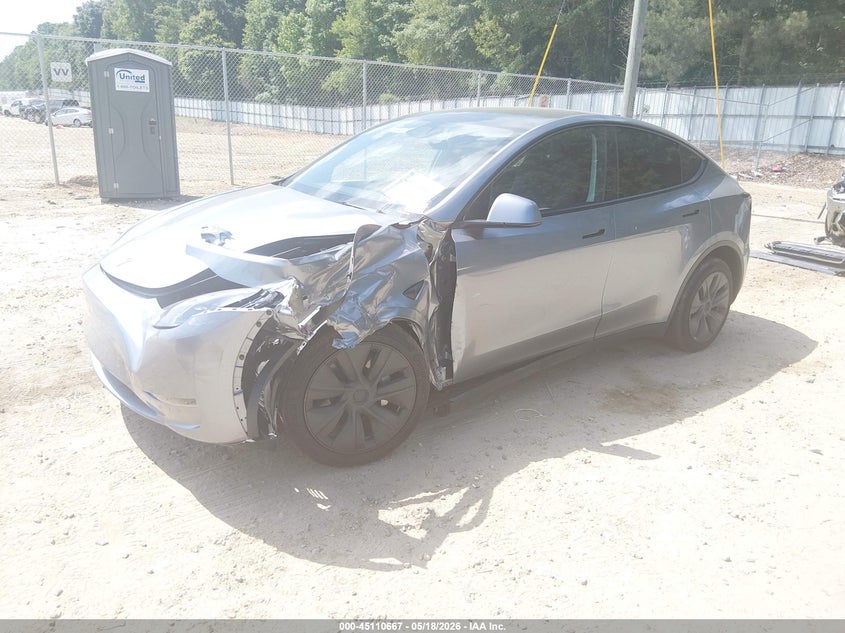 2025 Tesla Model y VIN 7SAYGDED9SA356792 IAAI salvage auction — FRONT END, Salvage (Georgia), sold $14,800 on 2026-07-09 (photo 2)
