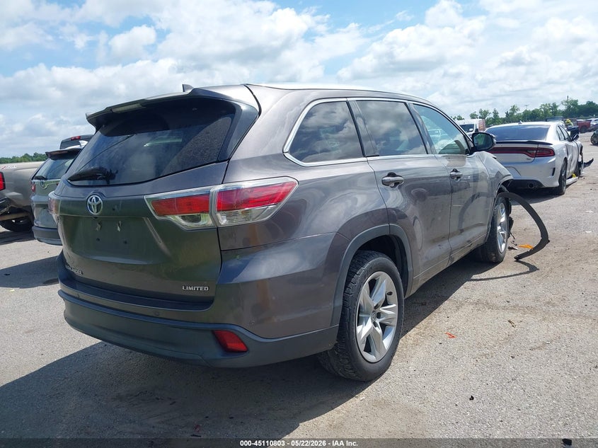 2016 Toyota Highlander VIN 5TDYKRFHXGS163941 IAAI salvage auction — FRONT END, Salvage (Louisiana), sold $7,550 on 2026-07-07 (photo 4)