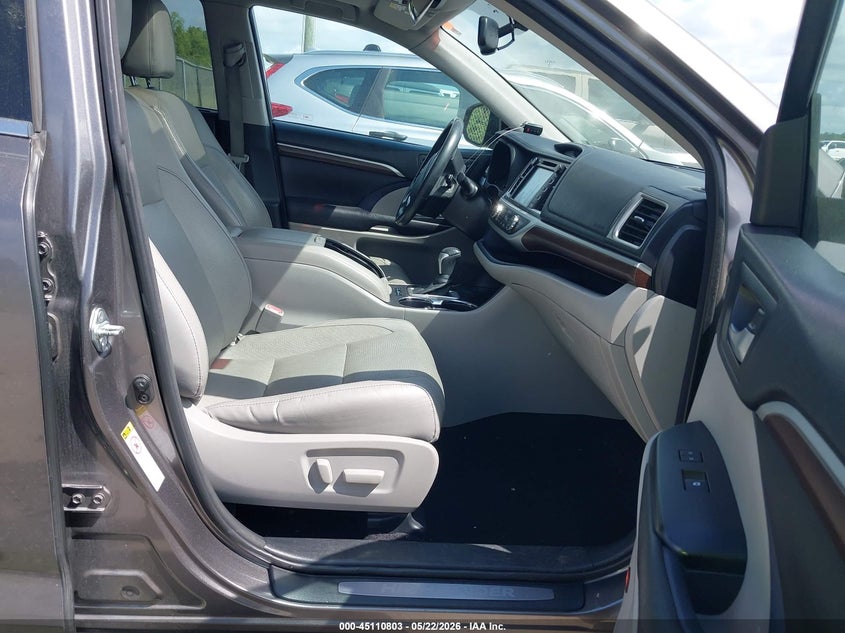 2016 Toyota Highlander VIN 5TDYKRFHXGS163941 IAAI salvage auction — FRONT END, Salvage (Louisiana), sold $7,550 on 2026-07-07 (photo 5)