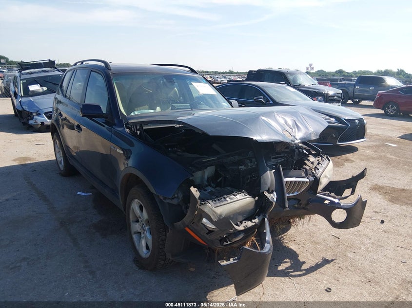 2008 BMW X3 VIN WBXPC93478WJ16882 IAAI salvage auction — FRONT END, Salvage (Texas), sold $300 on 2026-07-28 (photo 1)