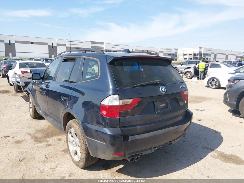 2008 BMW X3 VIN WBXPC93478WJ16882 IAAI salvage auction — FRONT END, Salvage (Texas), sold $300 on 2026-07-28 (photo 3)