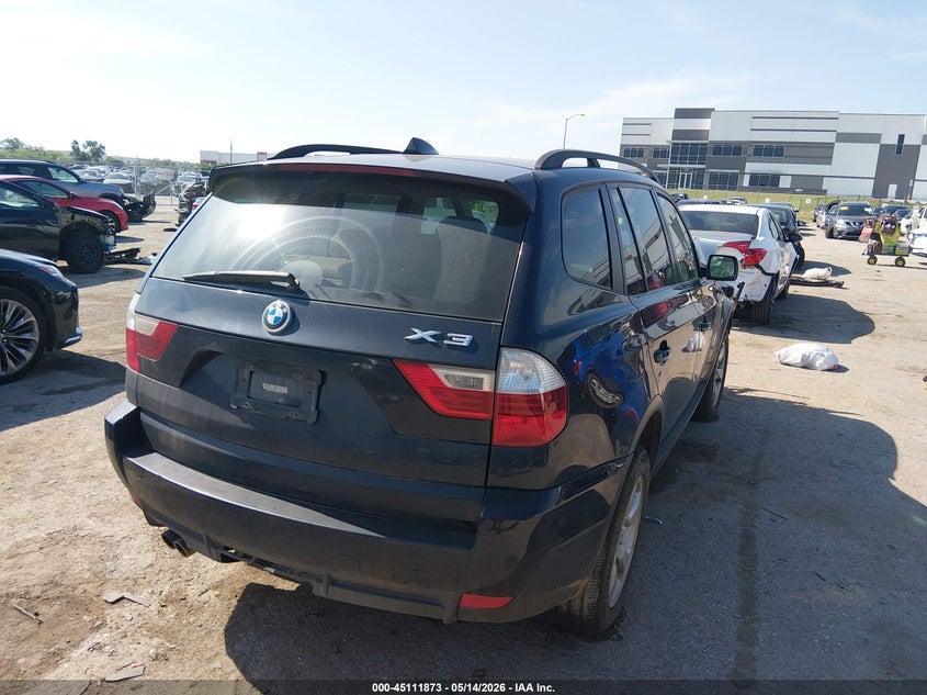 2008 BMW X3 VIN WBXPC93478WJ16882 IAAI salvage auction — FRONT END, Salvage (Texas), sold $300 on 2026-07-28 (photo 4)