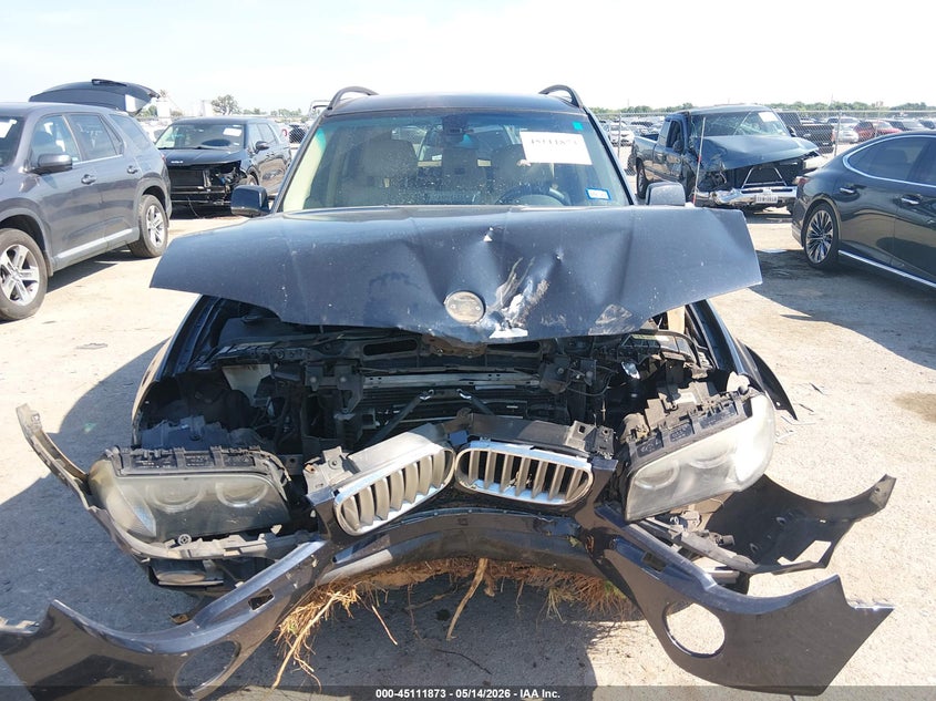 2008 BMW X3 VIN WBXPC93478WJ16882 IAAI salvage auction — FRONT END, Salvage (Texas), sold $300 on 2026-07-28 (photo 6)