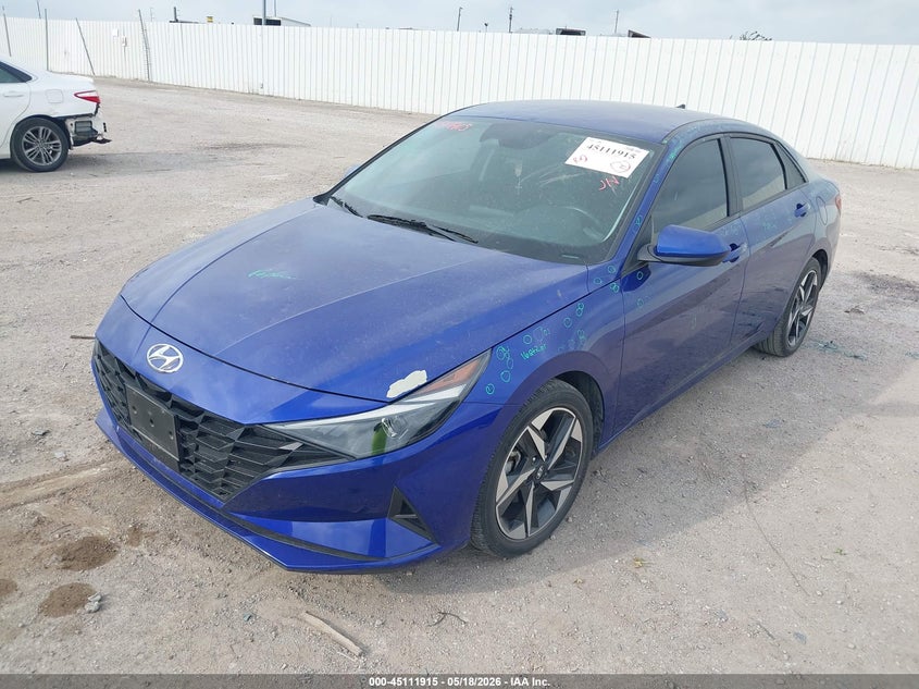 2023 Hyundai Elantra VIN KMHLS4AG1PU434484 IAAI salvage auction — HAIL, Original (Texas), sold $5,800 on 2026-07-22 (photo 2)