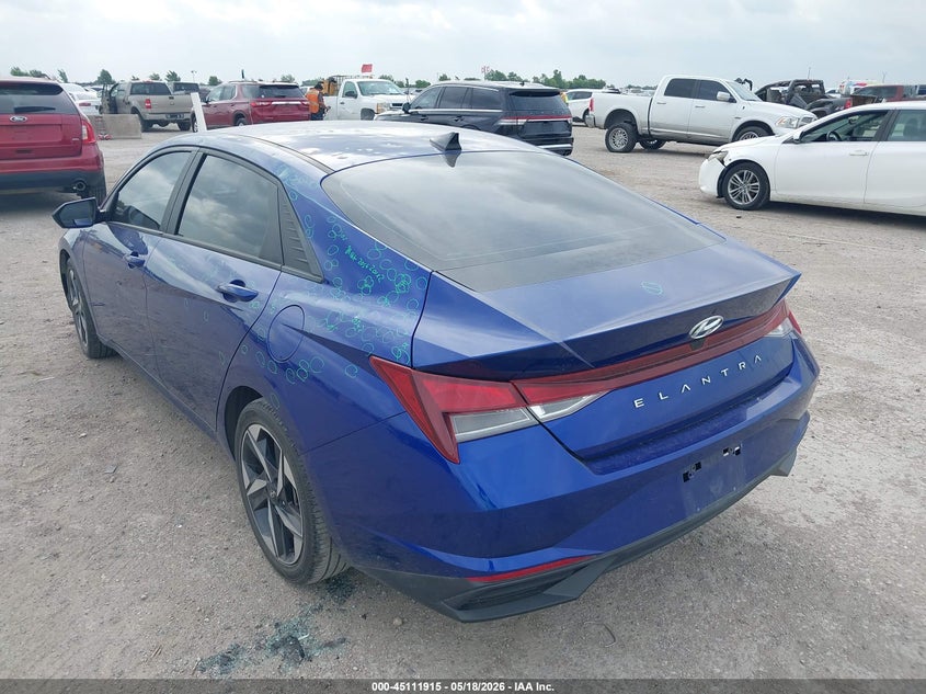 2023 Hyundai Elantra VIN KMHLS4AG1PU434484 IAAI salvage auction — HAIL, Original (Texas), sold $5,800 on 2026-07-22 (photo 3)