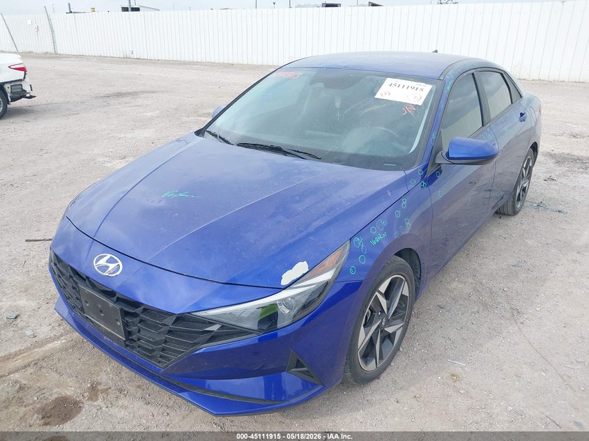 2023 Hyundai Elantra VIN KMHLS4AG1PU434484 IAAI salvage auction — HAIL, Original (Texas), sold $5,800 on 2026-07-22 (photo 6)