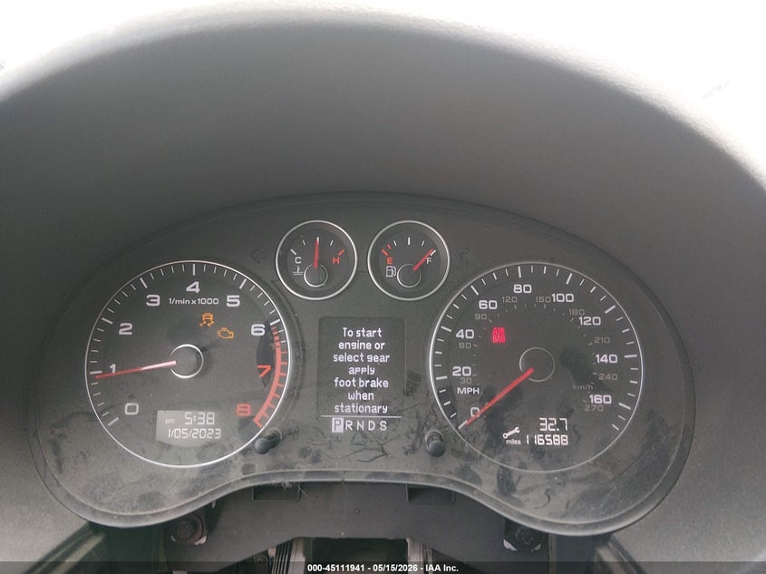 2009 Audi A3 VIN WAUKF78P09A092295 IAAI salvage auction — FRONT END, Clear (Montana), sold $550 on 2026-07-22 (photo 7)