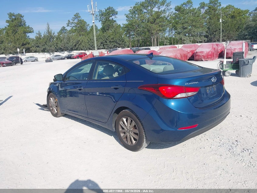 2014 Hyundai Elantra VIN KMHDH4AE2EU029989 IAAI salvage auction — FRONT END, Rebuildable (Florida), sold $475 on 2026-07-23 (photo 3)