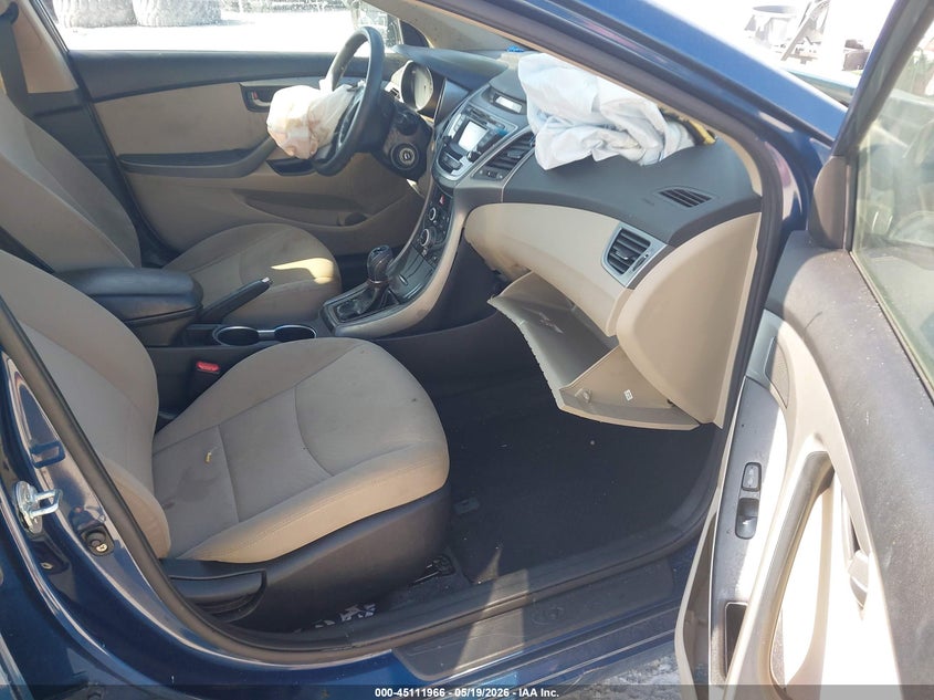 2014 Hyundai Elantra VIN KMHDH4AE2EU029989 IAAI salvage auction — FRONT END, Rebuildable (Florida), sold $475 on 2026-07-23 (photo 5)