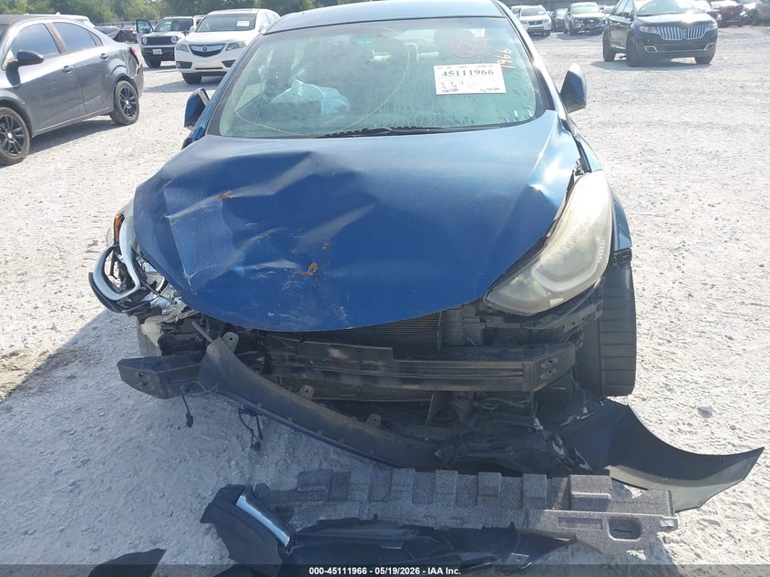 2014 Hyundai Elantra VIN KMHDH4AE2EU029989 IAAI salvage auction — FRONT END, Rebuildable (Florida), sold $475 on 2026-07-23 (photo 6)