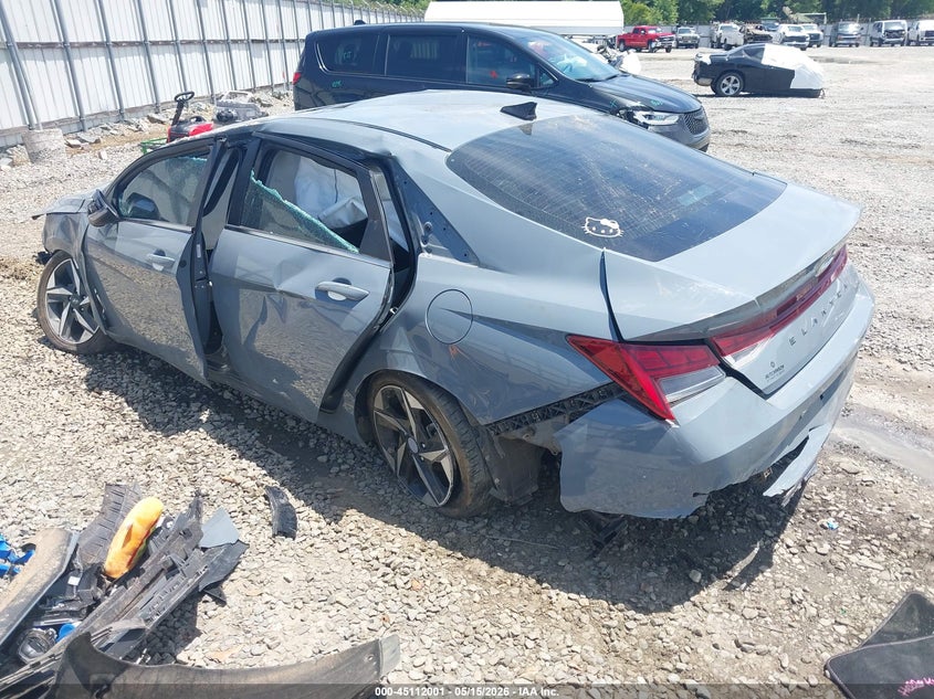 2023 Hyundai Elantra VIN KMHLN4AJ3PU047728 IAAI salvage auction — LEFT SIDE, Salvage (Georgia), sold $1,450 on 2026-07-13 (photo 3)
