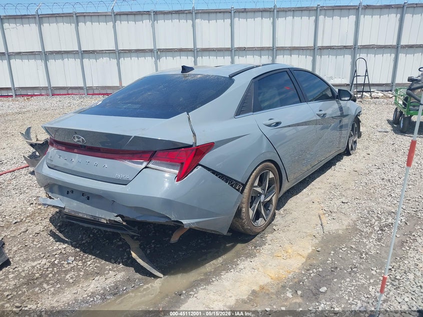 2023 Hyundai Elantra VIN KMHLN4AJ3PU047728 IAAI salvage auction — LEFT SIDE, Salvage (Georgia), sold $1,450 on 2026-07-13 (photo 4)