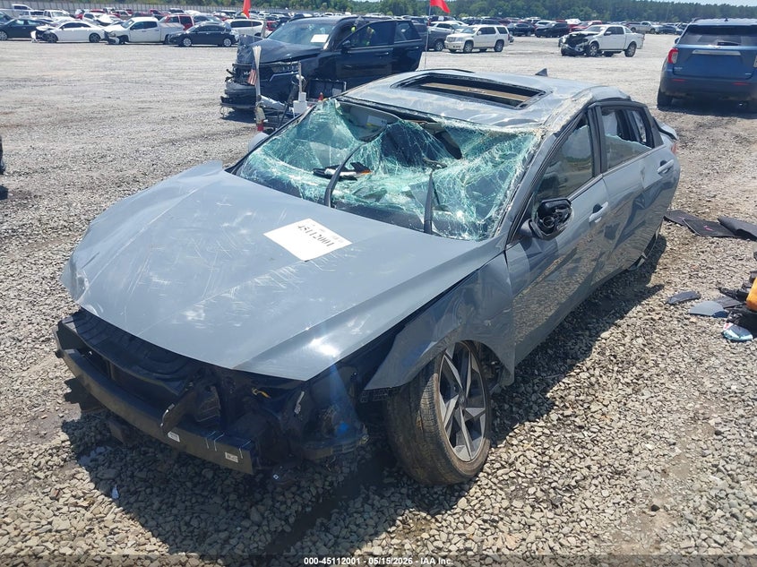 2023 Hyundai Elantra VIN KMHLN4AJ3PU047728 IAAI salvage auction — LEFT SIDE, Salvage (Georgia), sold $1,450 on 2026-07-13 (photo 6)