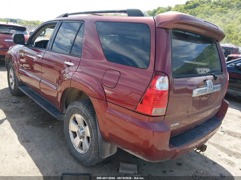 2007 Toyota 4runner VIN JTEBU14R678098227 IAAI salvage auction — RIGHT SIDE, Salvage (West Virginia), sold $3,950 on 2026-07-16 (photo 3)