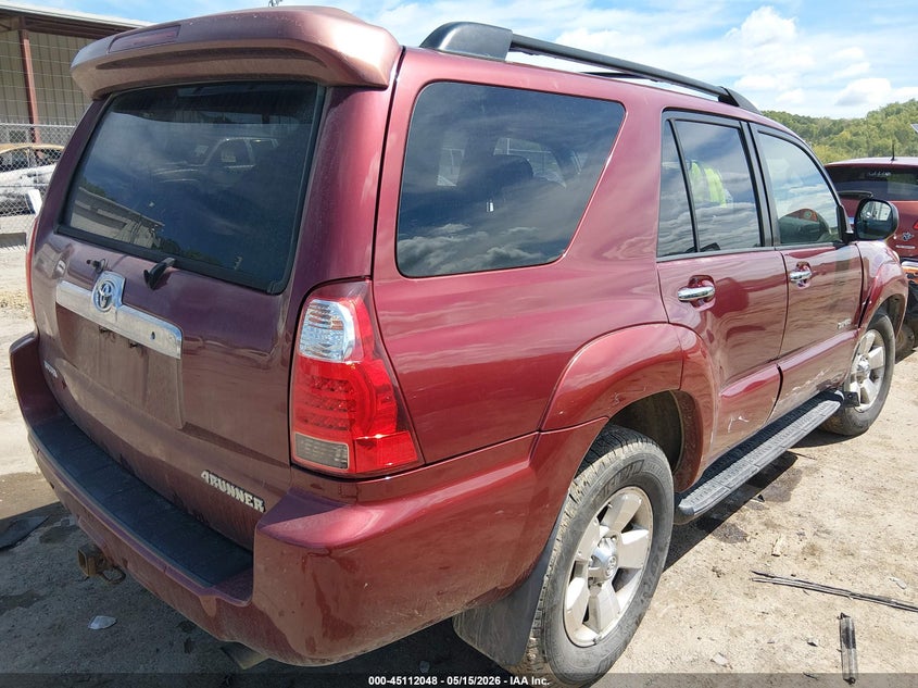 2007 Toyota 4runner VIN JTEBU14R678098227 IAAI salvage auction — RIGHT SIDE, Salvage (West Virginia), sold $3,950 on 2026-07-16 (photo 4)