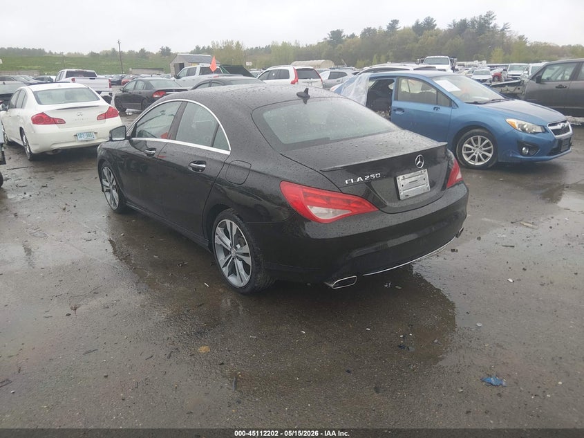 2016 Mercedes-benz Cla-klasse VIN WDDSJ4EB2GN292499 IAAI salvage auction — FRONT END, Salvage (New Hampshire), sold $1,150 on 2026-08-05 (photo 3)