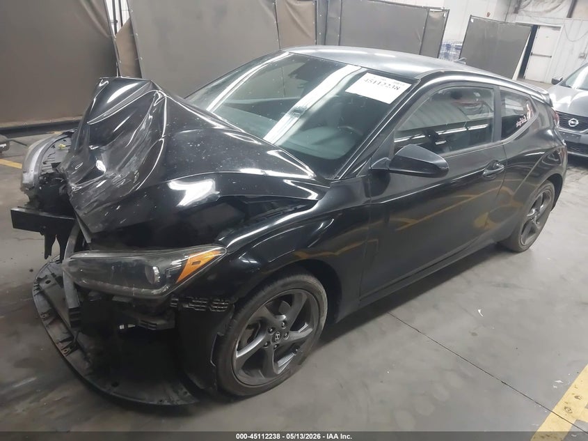 2019 Hyundai Veloster VIN KMHTG6AF7KU019361 IAAI salvage auction — FRONT END, Salvage (Arizona), sold $675 on 2026-07-28 (photo 2)