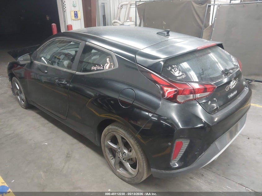 2019 Hyundai Veloster VIN KMHTG6AF7KU019361 IAAI salvage auction — FRONT END, Salvage (Arizona), sold $675 on 2026-07-28 (photo 3)