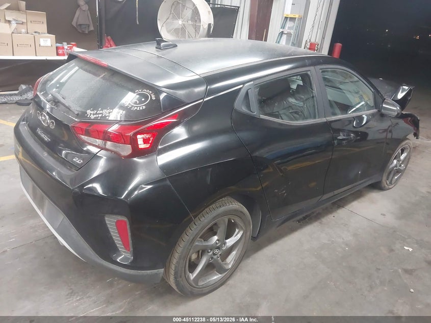 2019 Hyundai Veloster VIN KMHTG6AF7KU019361 IAAI salvage auction — FRONT END, Salvage (Arizona), sold $675 on 2026-07-28 (photo 4)