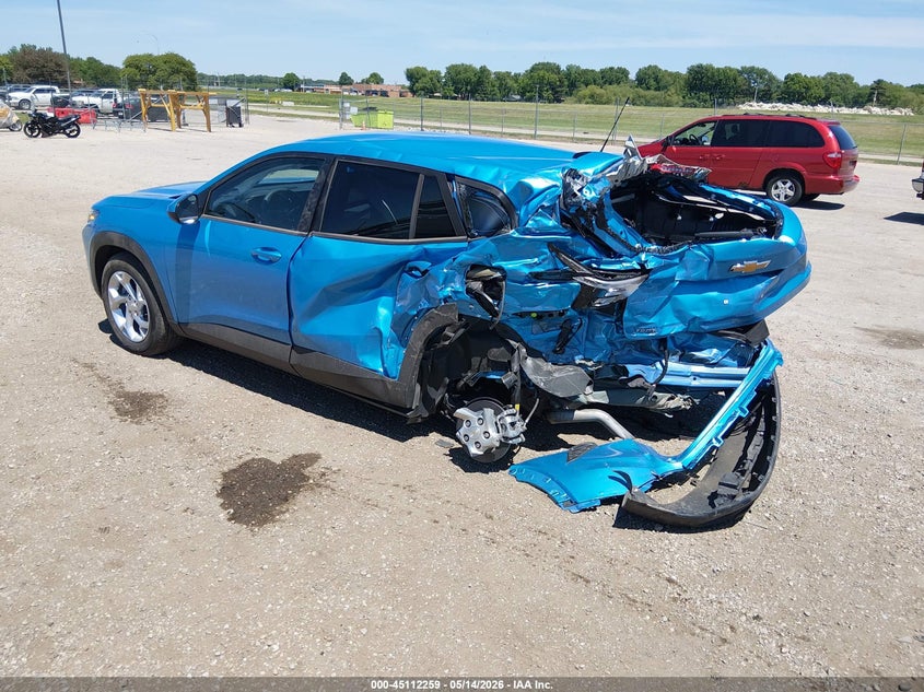 2025 Chevrolet Trax VIN KL77LFEP6SC342145 IAAI salvage auction — REAR END, Salvage Title, sold $1,950 on 2026-07-18 (photo 3)