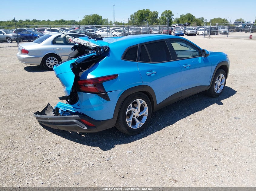 2025 Chevrolet Trax VIN KL77LFEP6SC342145 IAAI salvage auction — REAR END, Salvage Title, sold $1,950 on 2026-07-18 (photo 4)