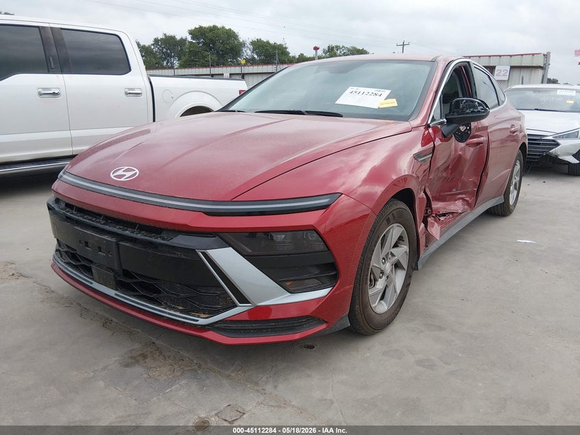 2025 Hyundai Sonata VIN KMHL24JA8SA484191 IAAI salvage auction — LEFT SIDE, Original (Texas), sold $7,600 on 2026-07-28 (photo 2)