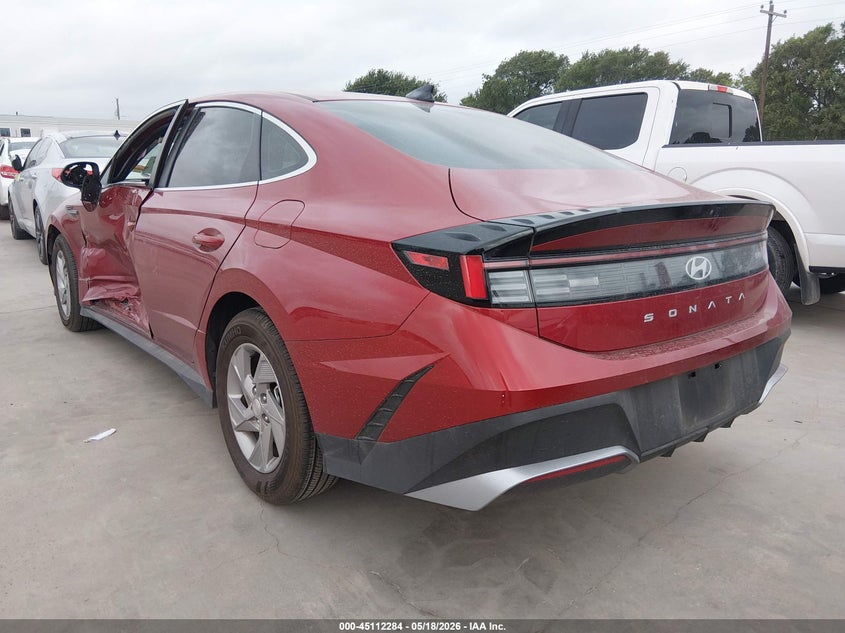 2025 Hyundai Sonata VIN KMHL24JA8SA484191 IAAI salvage auction — LEFT SIDE, Original (Texas), sold $7,600 on 2026-07-28 (photo 3)