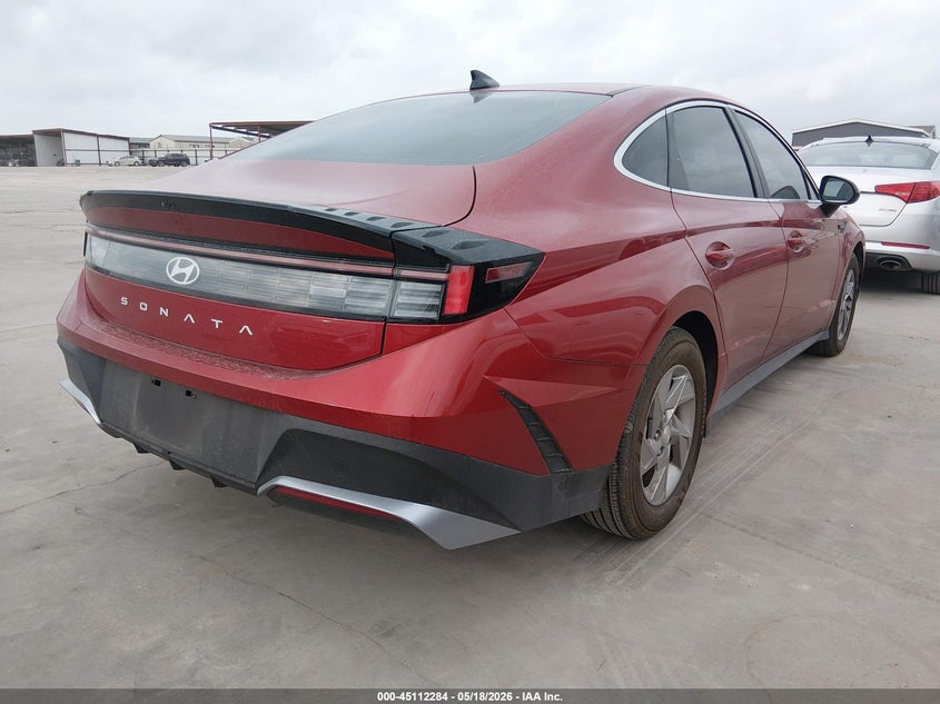 2025 Hyundai Sonata VIN KMHL24JA8SA484191 IAAI salvage auction — LEFT SIDE, Original (Texas), sold $7,600 on 2026-07-28 (photo 4)