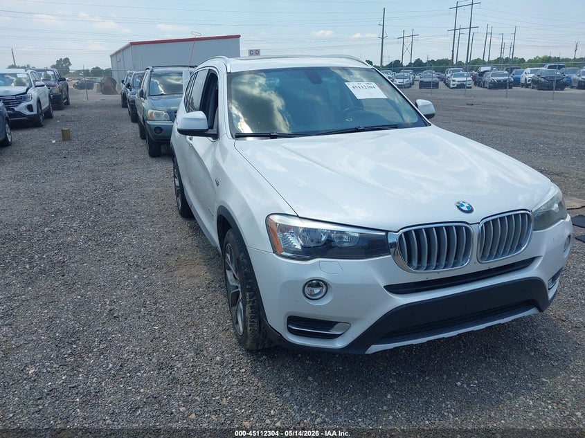 2017 BMW X3 VIN 5UXWZ7C56H0U46714 IAAI salvage auction — WATER/FLOOD, Salvage (Louisiana), sold $1,100 on 2026-07-29 (photo 1)