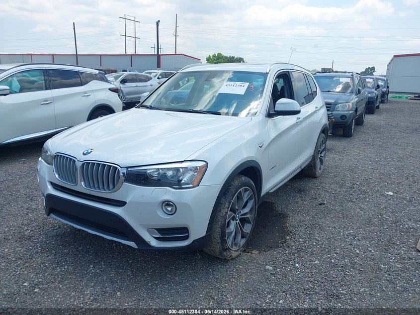 2017 BMW X3 VIN 5UXWZ7C56H0U46714 IAAI salvage auction — WATER/FLOOD, Salvage (Louisiana), sold $1,100 on 2026-07-29 (photo 2)
