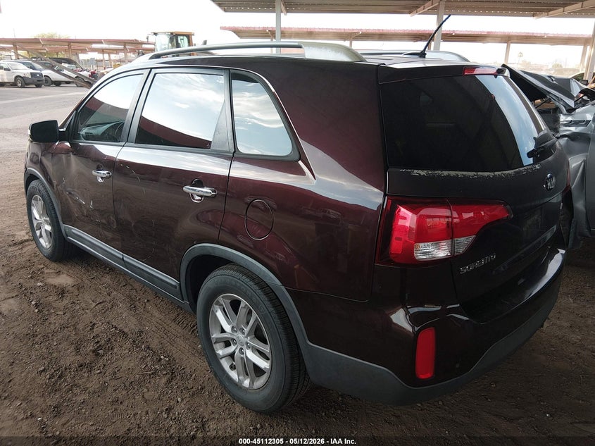 2015 Kia Sorento VIN 5XYKT4A69FG649406 IAAI salvage auction — LEFT SIDE, Salvage (Arizona), sold $1,650 on 2026-07-28 (photo 3)