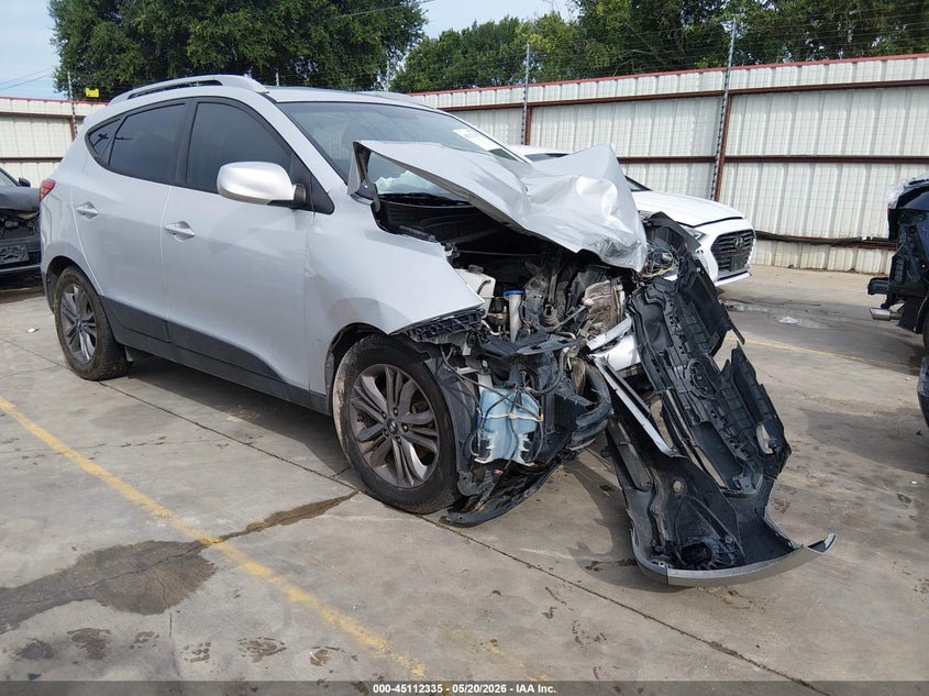 2015 Hyundai Tucson VIN KM8JU3AG2FU975005 IAAI salvage auction — FRONT END, Salvage (Texas), sold $375 on 2026-07-24 (photo 1)
