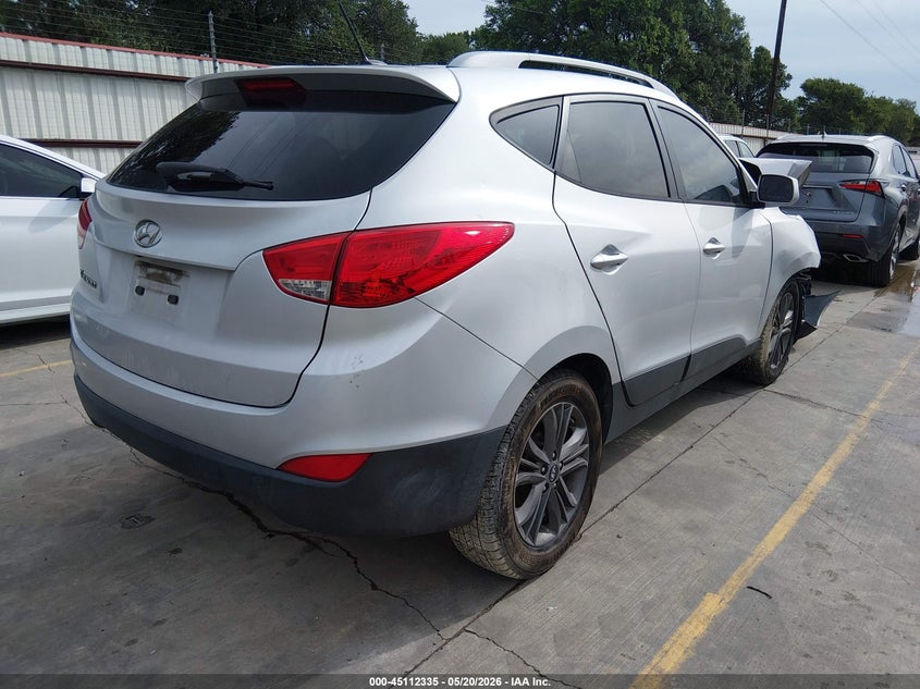 2015 Hyundai Tucson VIN KM8JU3AG2FU975005 IAAI salvage auction — FRONT END, Salvage (Texas), sold $375 on 2026-07-24 (photo 4)