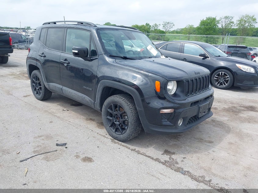 2020 Jeep Renegade VIN ZACNJBBBXLPL14201 IAAI salvage auction — HAIL, Salvage (Iowa), sold $950 on 2026-07-21 (photo 1)