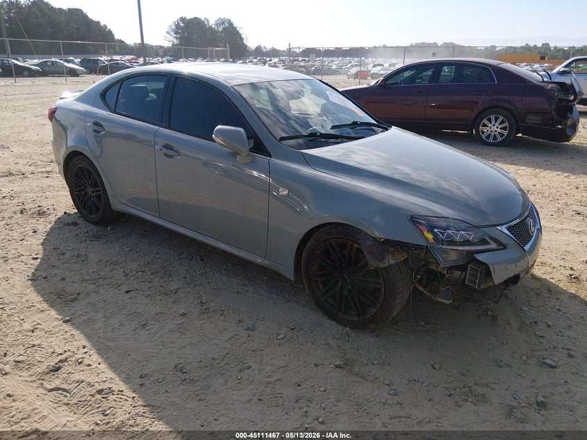 2012 Lexus Is VIN JTHBF5C28C5167438 IAAI salvage auction — LEFT SIDE, Salvage (Georgia), sold $550 on 2026-07-09 (photo 1)